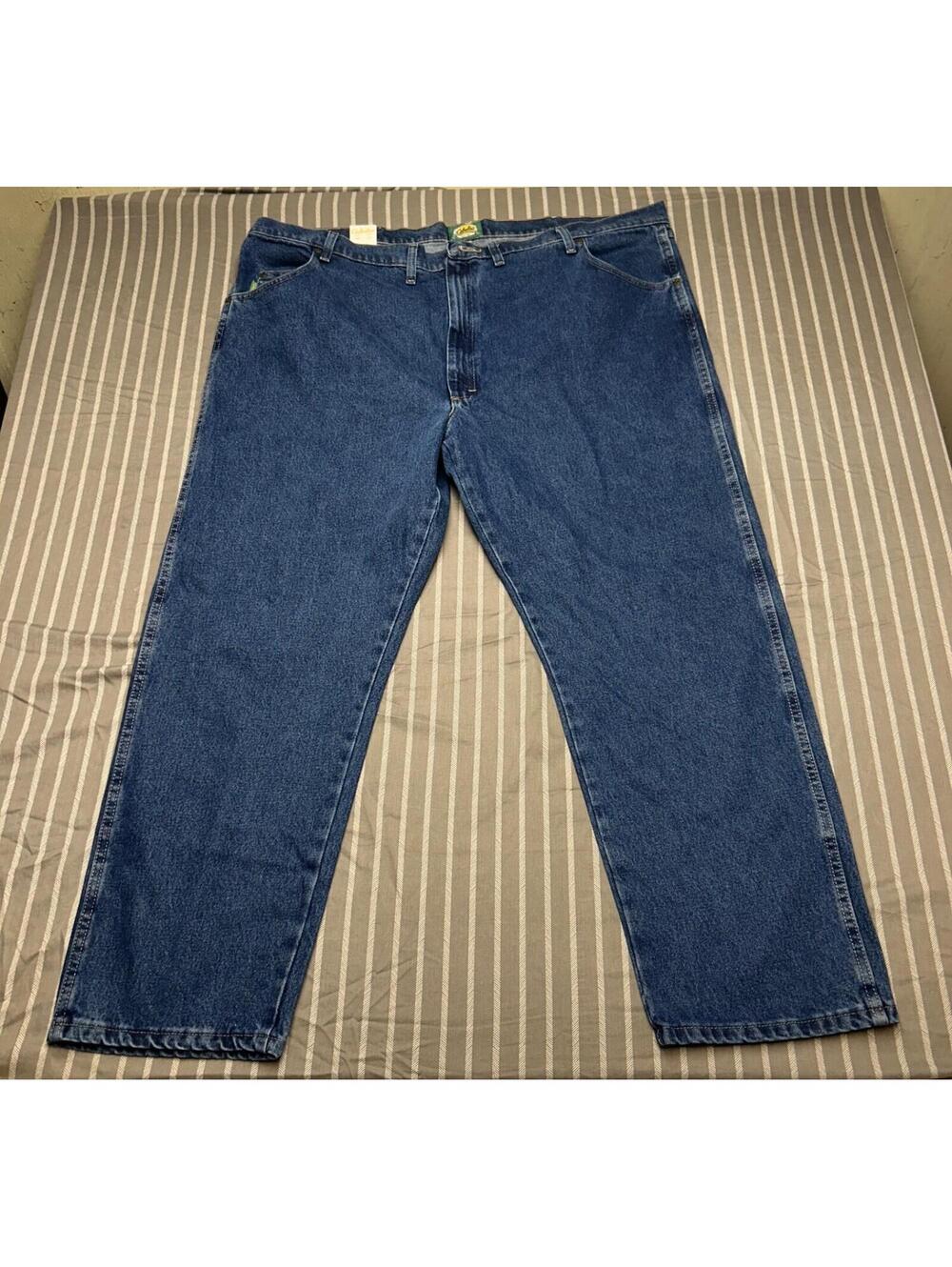 Cabela's Men's Jeans Blue Medium Wash Outdoors Work Size 48" x 30” NWT